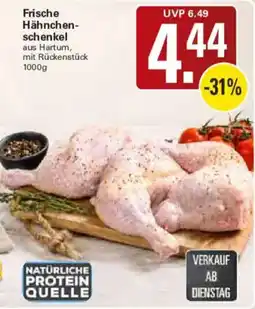 WEZ Frische Hähnchenschenkel Angebot