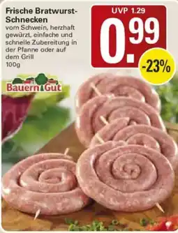 WEZ BauernGut Frische Bratwurst-Schnecken Angebot
