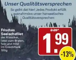 WEZ Frisches Seelachsfilet Angebot