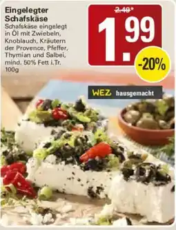 WEZ WEZ hausgemacht Eingelegter Schafskäse Angebot