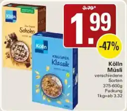 WEZ Köln Müslis Angebot