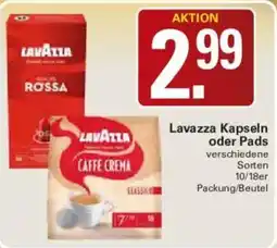 WEZ Lavazza Kapseln oder Pads Angebot