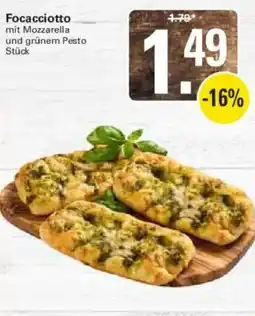 WEZ Focacciotto mit Mozzarella und grünem Pesto Angebot