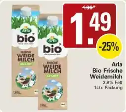 WEZ Arla Bio Frische Weidemilch Angebot