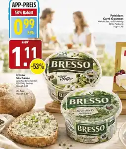 WEZ Bresso Frischkäse Angebot