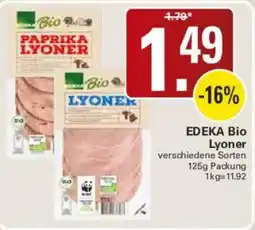 WEZ EDEKA Bio Lyoner Angebot
