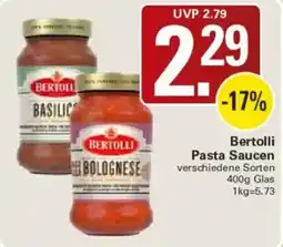 WEZ Bertolli Pasta Sauzen Angebot