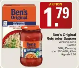 WEZ Ben's Original Reis oder Saucen Angebot
