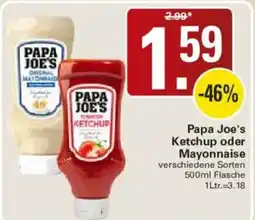 WEZ Papa Joe's Ketchup oder Mayonnaise Angebot