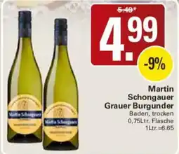 WEZ Martin Schongauer Grauer Burgunder Angebot