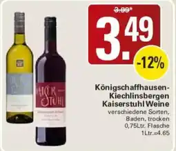 WEZ Königsschaffhausen-Kiechlinssbergen Kaiserstuhl Weine Angebot