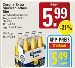 WEZ Corona Extra Mexikanisches Bier Angebot
