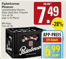WEZ Paderborner Pilsener Angebot