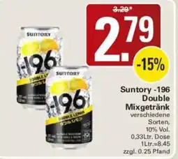 WEZ Suntory -196 Double Mixgetränk Angebot