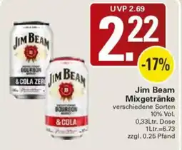 WEZ Jim Beam Mixgetränke Angebot