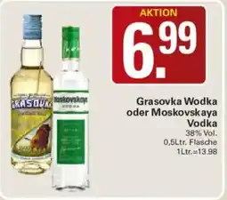 WEZ Grasovka Wodka oder Moskovskaya Wodka Angebot