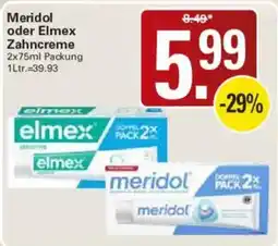 WEZ Meridol oder Elmex Zahncreme Angebot