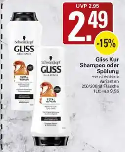WEZ Schwarzkopf GLISS Shampoo oder Spülung Angebot