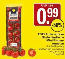 WEZ EDEKA Herzstücke Niederländische Mini Rispen-tomaten Angebot