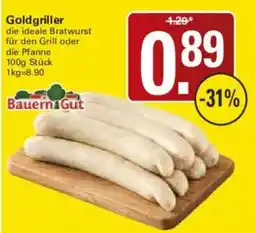 WEZ Goldgriller Bratwurst Angebot