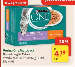 Fressnapf Purina one nassnahrung für katzen multipack Angebot