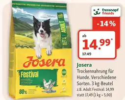 Fressnapf Josera festival Angebot