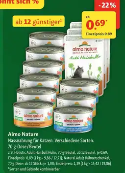 Fressnapf Almo nature holistic adult hairball huhn Angebot