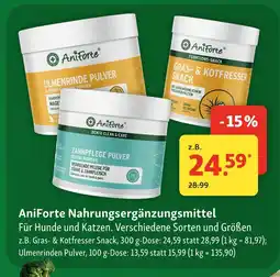 Fressnapf Aniforte nahrungsergänzungsmittel für hunde und katzen Angebot