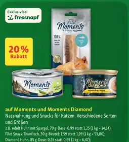 Fressnapf Moments adult huhn mit spargel Angebot