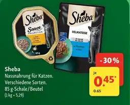 Fressnapf Sheba nassnahrung für katzen Angebot