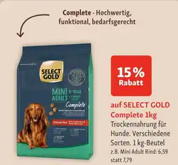 Fressnapf Select gold mini adult rind Angebot