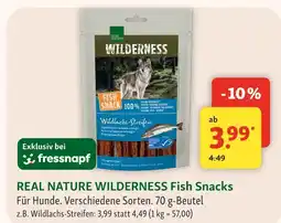 Fressnapf Real nature wilderness wildlachs-streifen Angebot