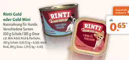 Fressnapf Rinti gold mini adult rind & perlhuhn Angebot