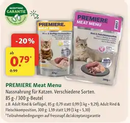 Fressnapf Premiere adult rind & geflügel Angebot