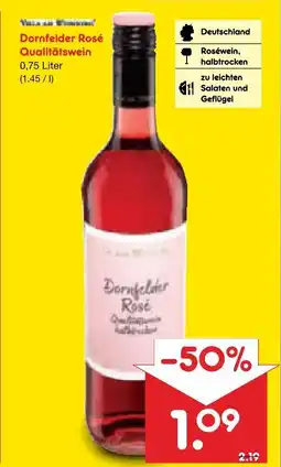 Netto Marken-Discount Dornfelder rosé qualitätswein Angebot