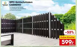 Netto Marken-Discount Prestige home wpc-sichtschutzzaun carmeno Angebot