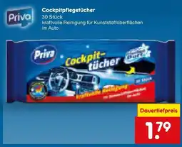 Netto Marken-Discount Priva cockpitpflegetücher Angebot