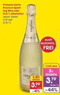 Netto Marken-Discount Freixenet carta premium sparkling wine Angebot