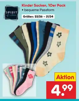 Netto Marken-Discount Spirit kinder socken Angebot