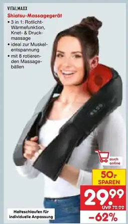 Netto Marken-Discount Vitalmaxx shiatsu-massagegerät Angebot