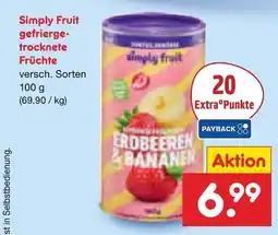 Netto Marken-Discount Simply fruit gefriergetrocknete früchte Angebot