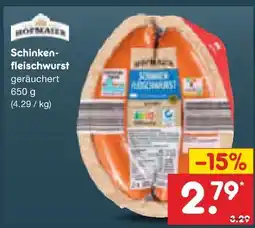 Netto Marken-Discount Hofmaier schinkenfleischwurst Angebot