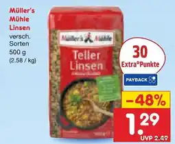 Netto Marken-Discount Müller's mühle linsen Angebot