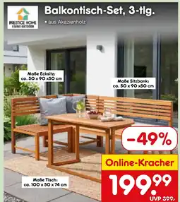 Netto Marken-Discount Prestige home living outdoor balkontisch-set Angebot