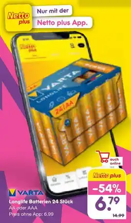 Netto Marken-Discount Varta longlife batterien Angebot