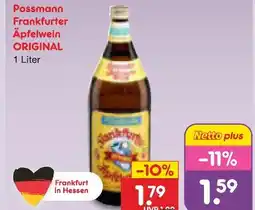 Netto Marken-Discount Possmann frankfurter äpfelwein original Angebot