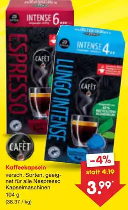 Netto Marken-Discount Cafet kaffeekapseln Angebot