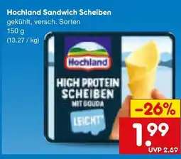 Netto Marken-Discount Hochland sandwich scheiben Angebot