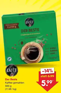 Netto Marken-Discount Cafet der beste kaffee gemahlen Angebot