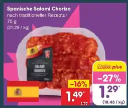 Netto Marken-Discount Spanische salami chorizo Angebot